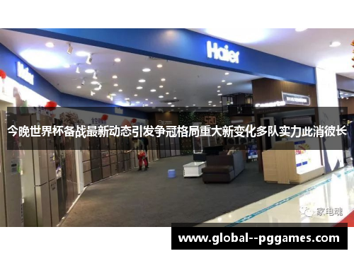 今晚世界杯备战最新动态引发争冠格局重大新变化多队实力此消彼长 今晚世界杯备战最新动态引发争冠格局重大新变化多队实力此消彼长